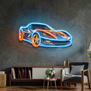 Sports Car LED Neon Sign Light Pop Art