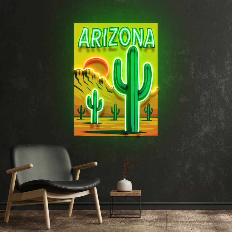 Sunset in the Southwest LED Neon Sign Light Pop Art