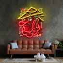 Tengu Mascot LED Neon Sign Light Pop Art