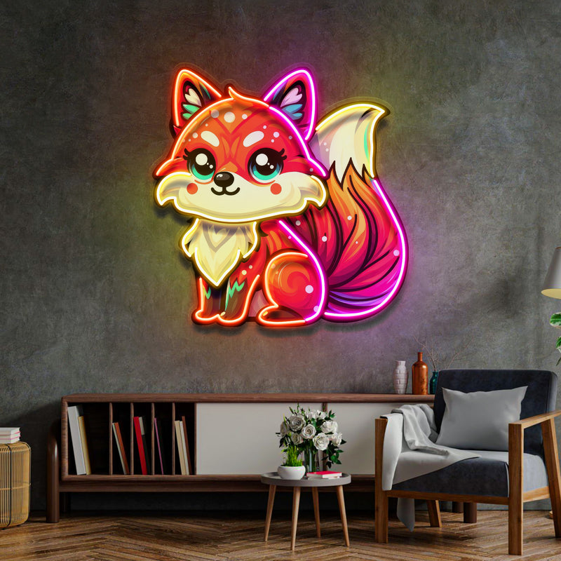 The Colorful Fox LED Neon Sign Light Pop Art