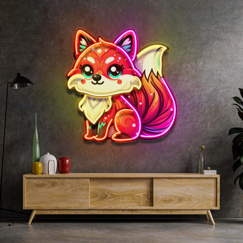 The Colorful Fox LED Neon Sign Light Pop Art