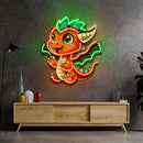 The Happy Dragon LED Neon Sign Light Pop Art
