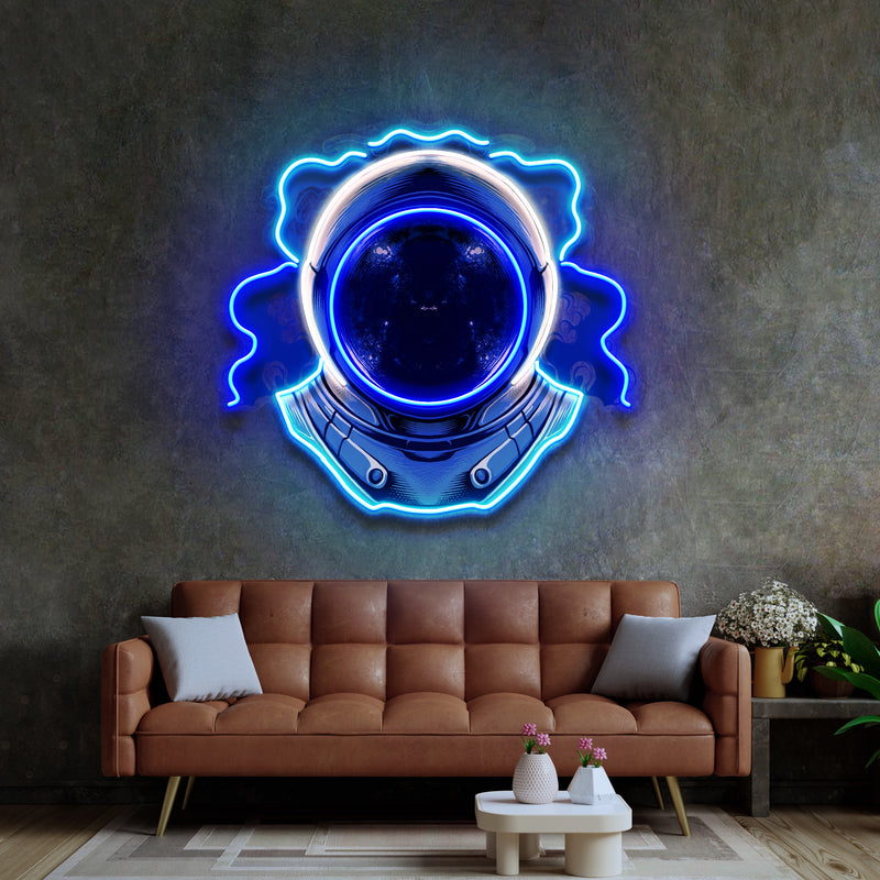 The Astronaut Helmet LED Neon Sign Light Pop Art