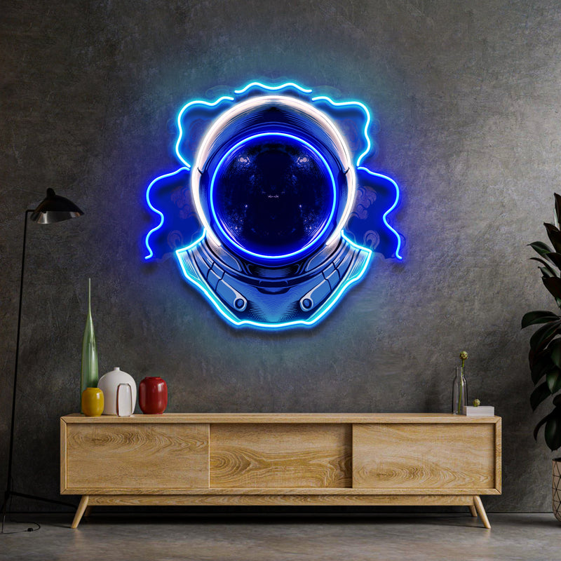 The Astronaut Helmet LED Neon Sign Light Pop Art