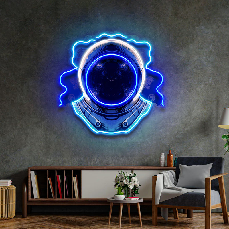 The Astronaut Helmet LED Neon Sign Light Pop Art