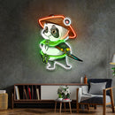 The Samurai Panda LED Neon Sign Light Pop Art