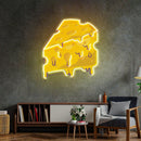 Thick Cheese Slice Led Neon Acrylic Artwork - Custom Neon Signs | LED Neon Signs | Zanvis Neon®