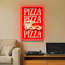 Triple Love For Pizza LED Neon Sign Light Pop Art
