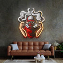 Urban Boy With A Gas Mask LED Neon Sign Light Pop Art