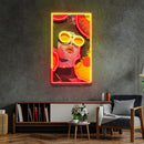 Vibrant Retro Pop Art Woman Portrait LED Neon Sign Light Pop Art