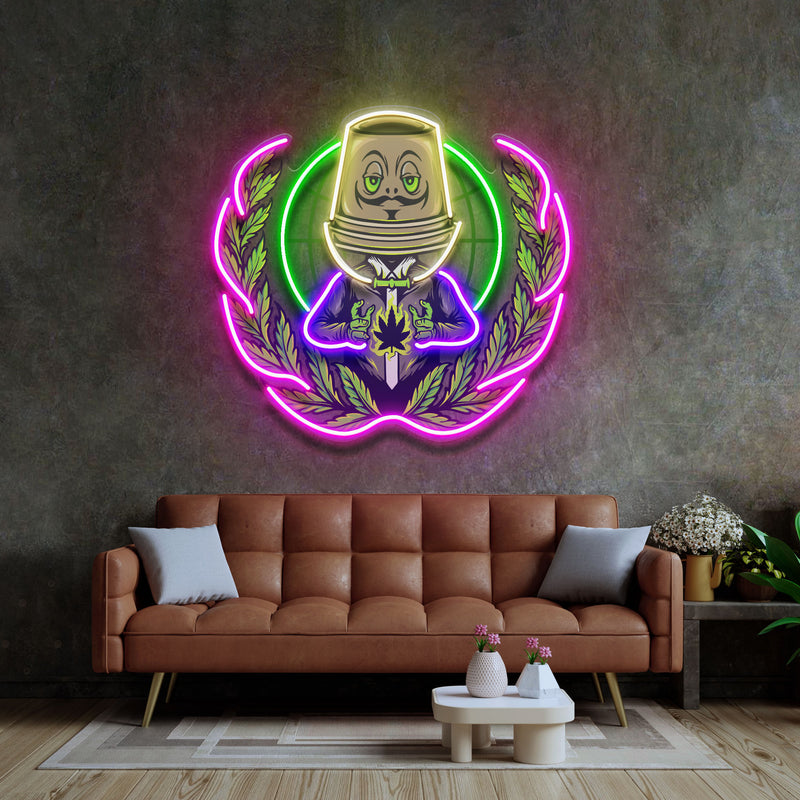 Weed Boss LED Neon Sign Light Pop Art