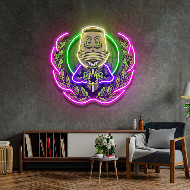 Weed Boss LED Neon Sign Light Pop Art