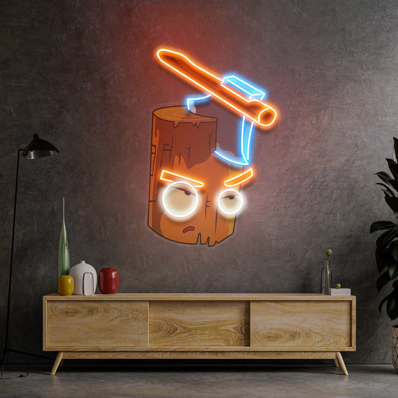 Wood And Ax Led Neon Acrylic Artwork