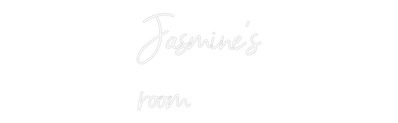 Custom Neon: Jasmine's
room