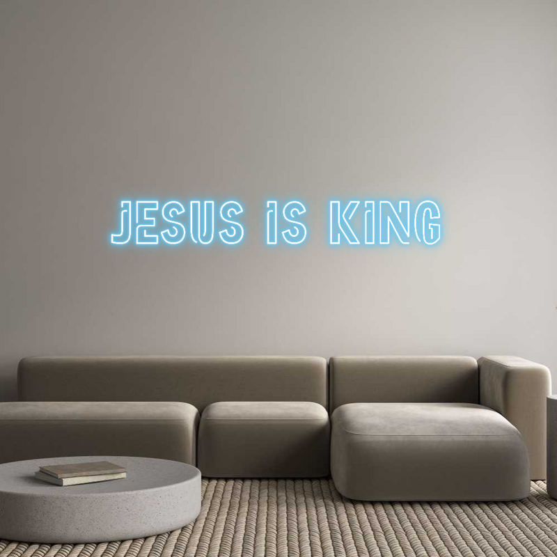 Custom Neon: JESUS IS KING