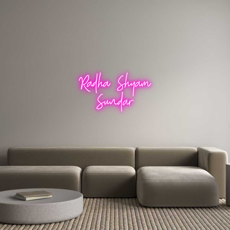 Custom Neon: Radha Shyam
...