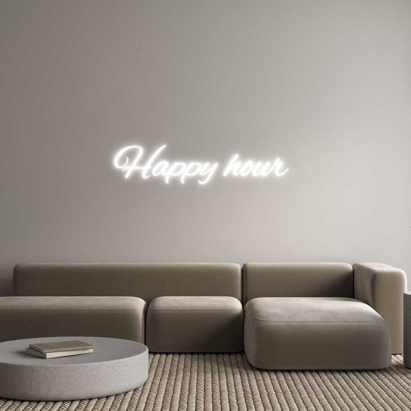 Custom Neon: Happy hour