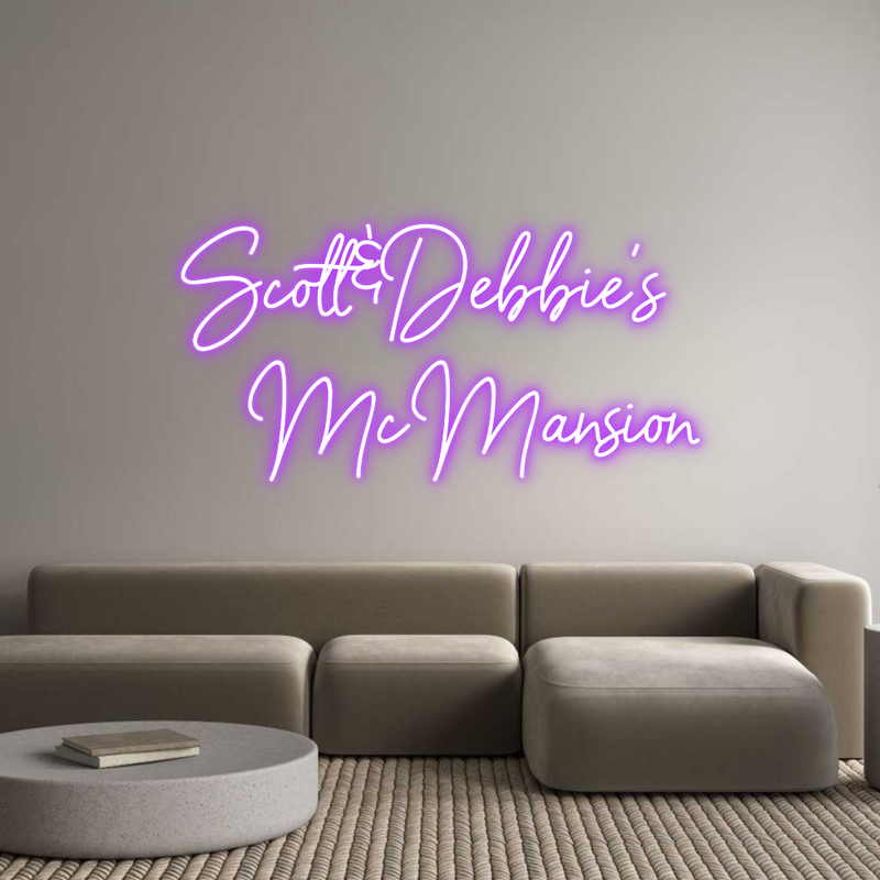 Custom Neon: Scott&Debbie'...