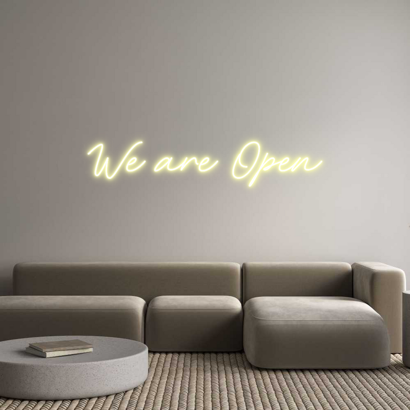 Custom Neon: We are Open