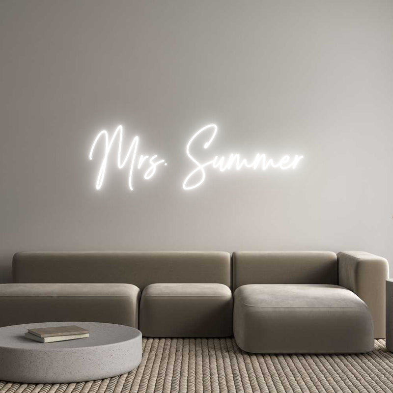 Custom Neon: Mrs. Summer