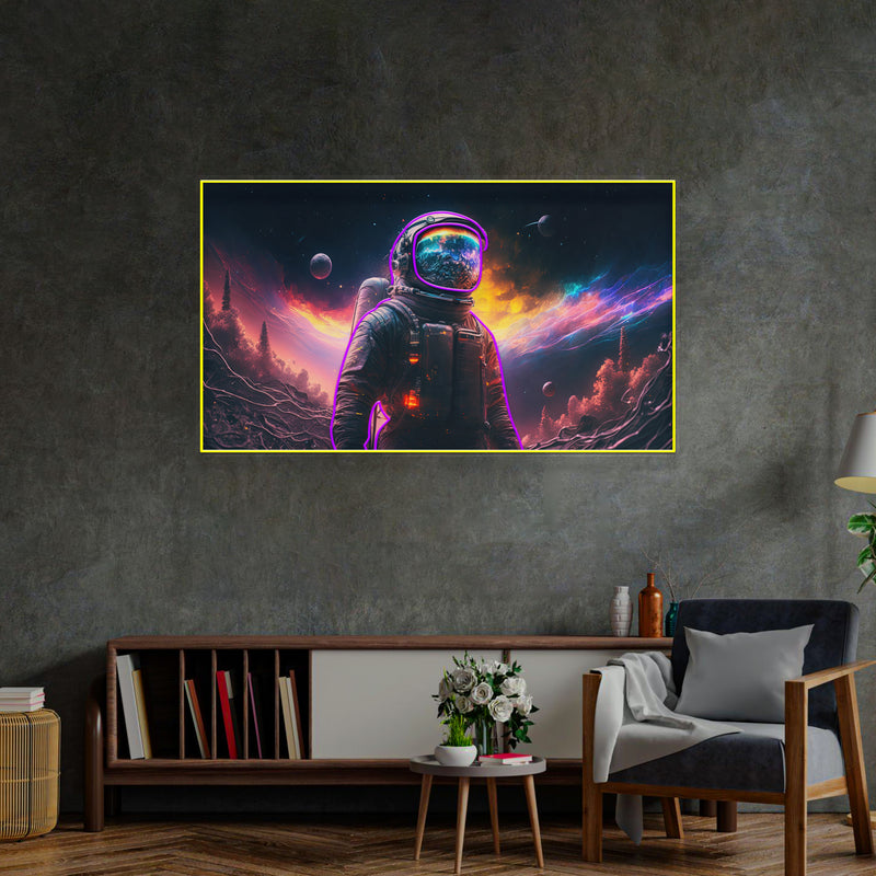 Astronaut in Space LED Neon Sign Light Pop Art