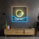 Astronaut With Space Gate LED Neon Sign Light Pop Art