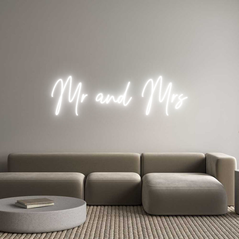 Custom Neon: Mr and Mrs