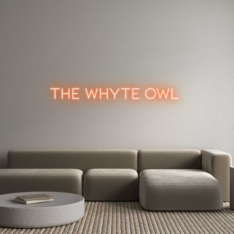 Custom Neon: THE WHYTE OWL