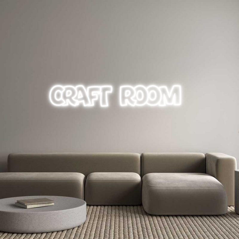 Custom Neon: CRAFT Room