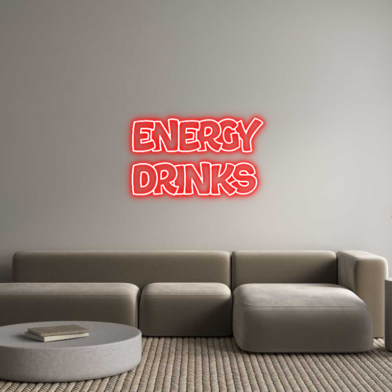 Custom Neon: ENERGY
DRINKS