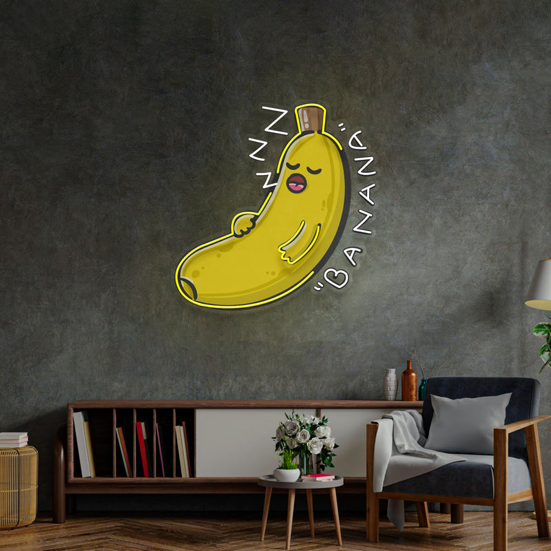 Banana Sleep LED Neon Sign Light Pop Art