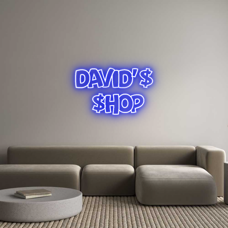 Custom Neon: David'$
  $hop