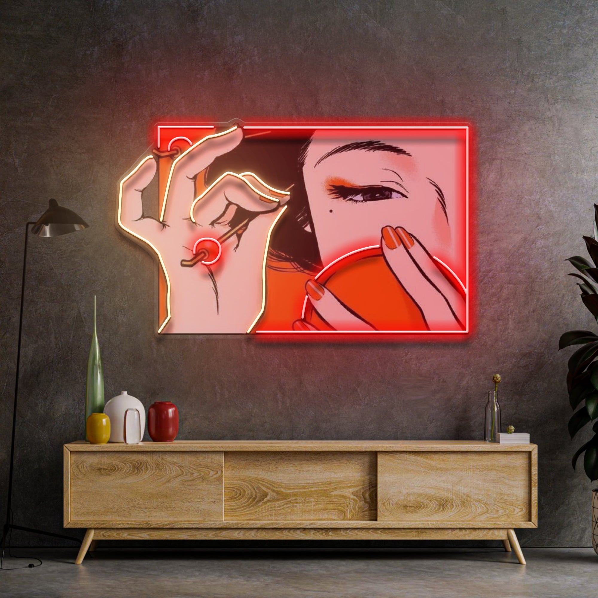 Geisha Girl LED Neon Sign Light Pop Art