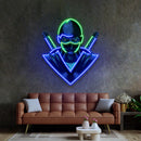 Blue Ninja LED Neon Sign Light Pop Art