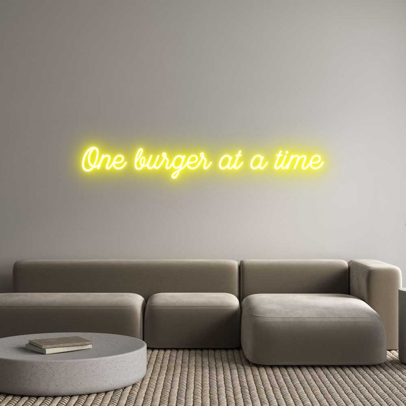 Custom Neon: One burger at...