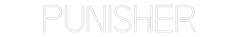 Custom Neon: PUNISHER