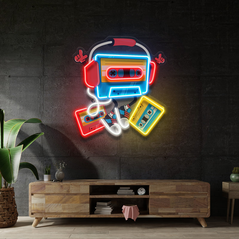 Cassette LED Neon Sign Light Pop Art