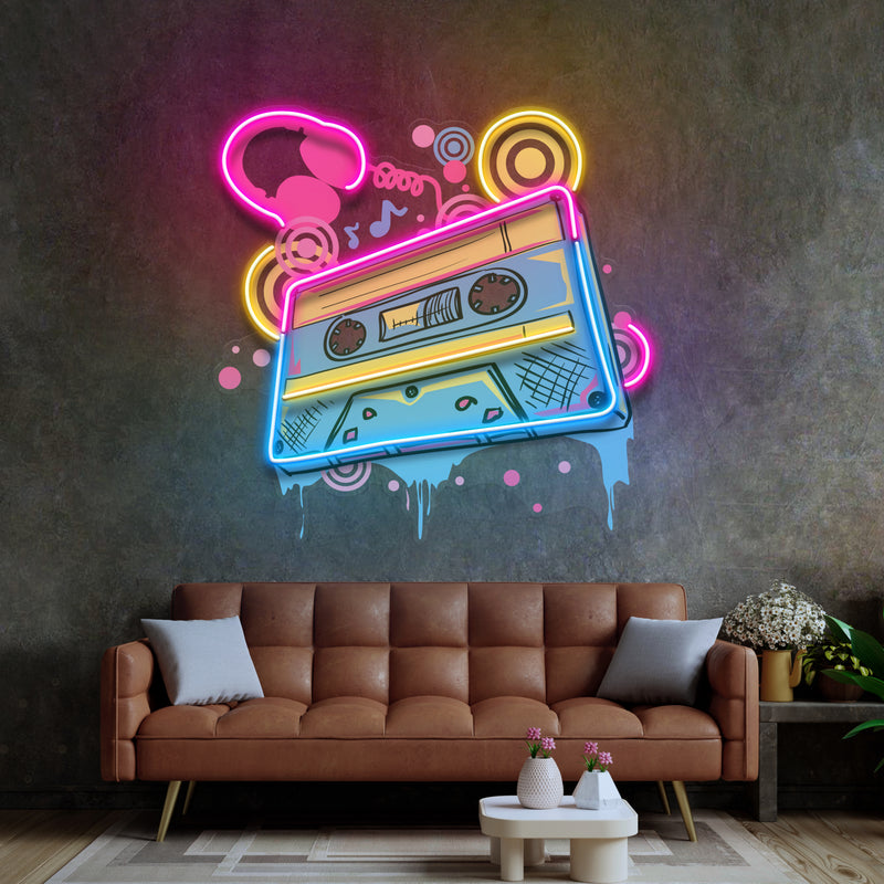 Cassette Color LED Neon Sign Light Pop Art