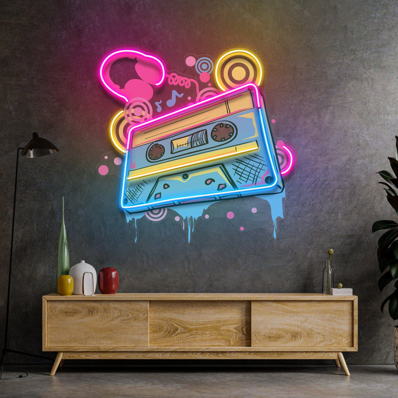 Cassette Color LED Neon Sign Light Pop Art