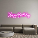 Custom Neon: Happy Birthday