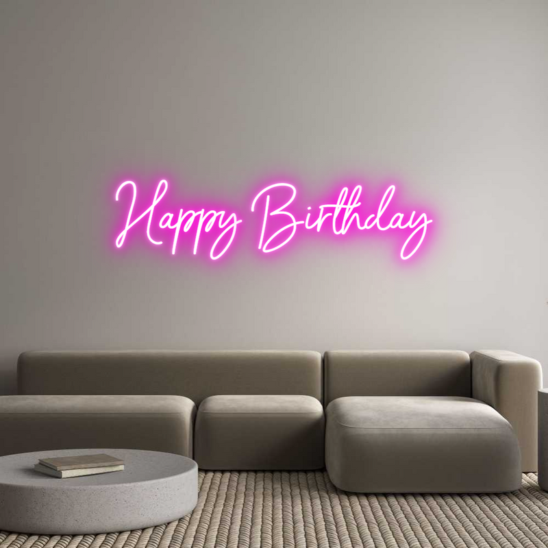 Custom Neon: Happy Birthday