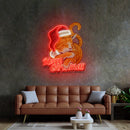 Christmas Cat LED Neon Sign Light Pop Art