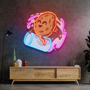 Cookie Riding a Glass LED Neon Sign Light Pop Art