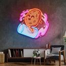 Cookie Riding a Glass LED Neon Sign Light Pop Art