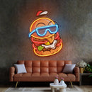 Cool Hamburger LED Neon Sign Light Pop Art