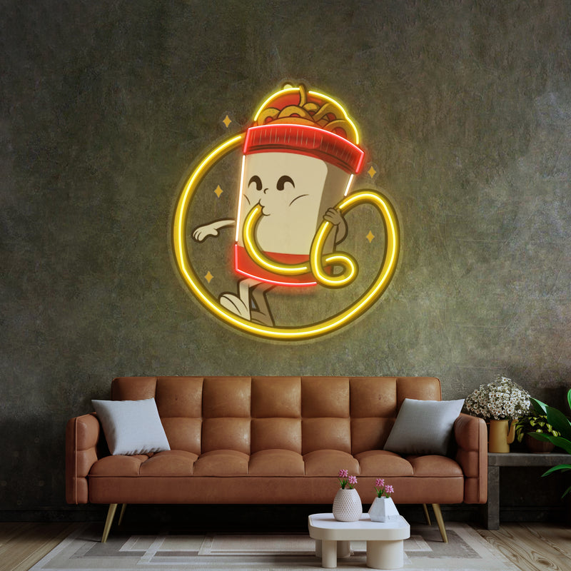 Cup Noodles LED Neon Sign Light Pop Art