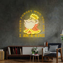 Cute King LED Neon Sign Light Pop Art