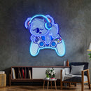 Cute Koala Sleeping Game LED Neon Sign Light Pop Art