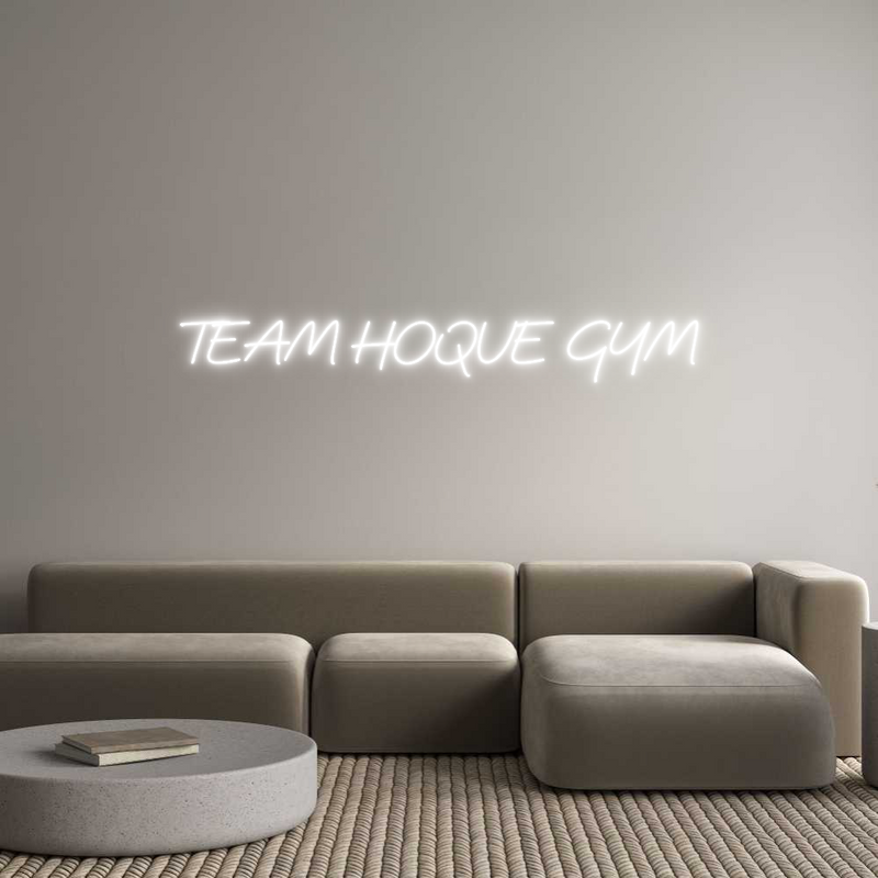 Custom Neon: TEAM HOQUE GYM