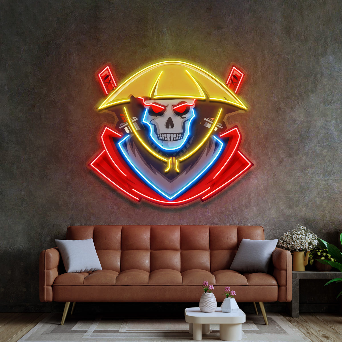 Kunpei_yamanashi　デジタルプリント  NEON SKULLⅠ Kunpei_yamanashi デジタルプリント NEON SKULLⅠ